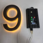 Solar 40cm Metal LED House Numbers