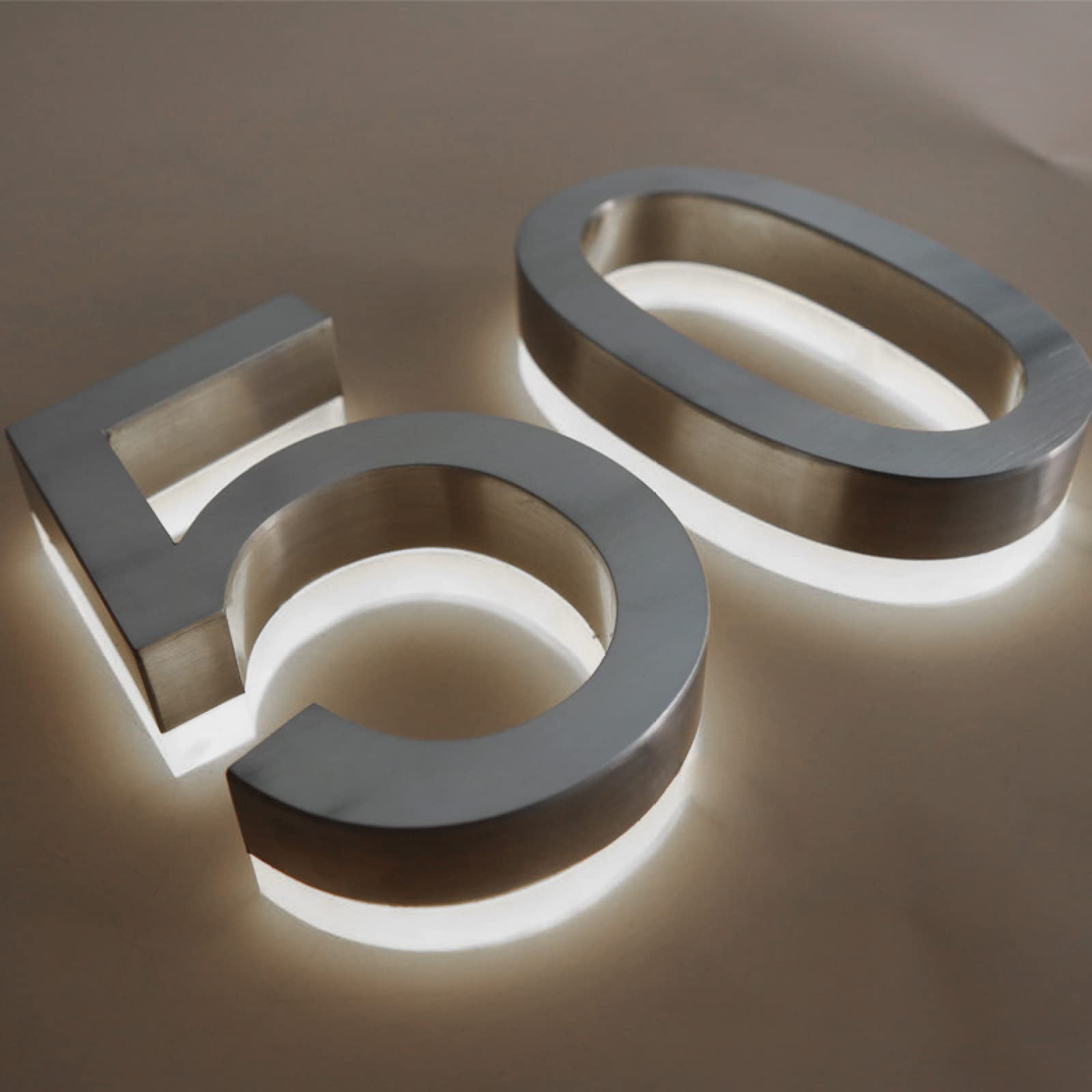 Solar 50cm Metal LED House Numbers