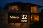 Custom LED Stainless Steel Front Plate Only for Mailbox