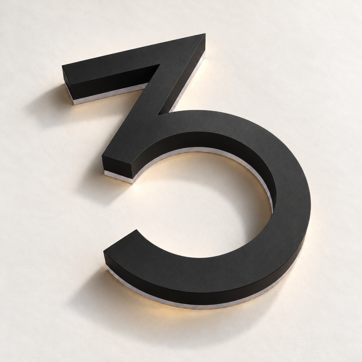 Solar Metal LED House Numbers