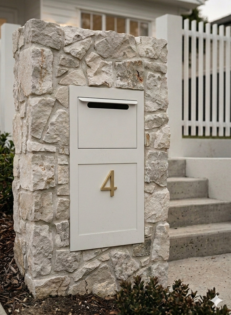 Barrang Brick-in Parcel Box White