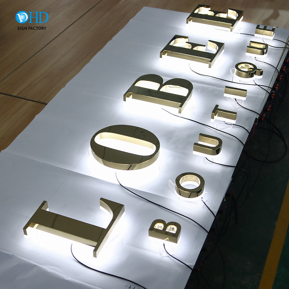 Commercial lighting signage