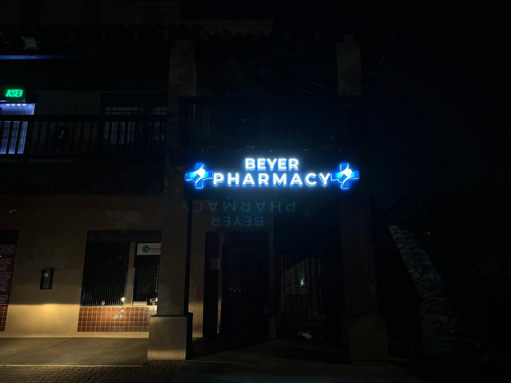 Business Acrylic LED Advertising Custom Logo and Letters Sign