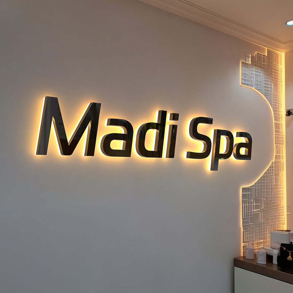 Commercial lighting signage