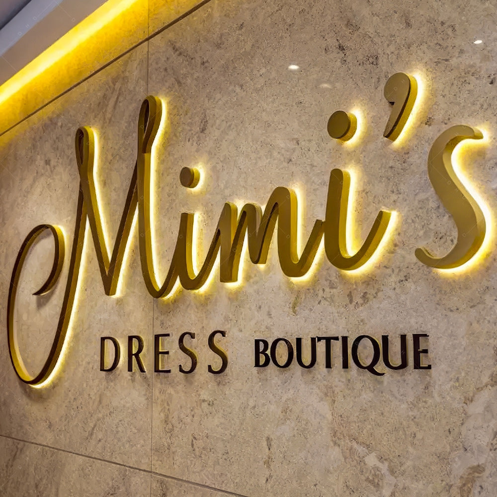 Commercial lighting signage