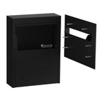 Black Mima Slimline Modern Mailbox