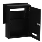 Black Mima Slimline Modern Mailbox