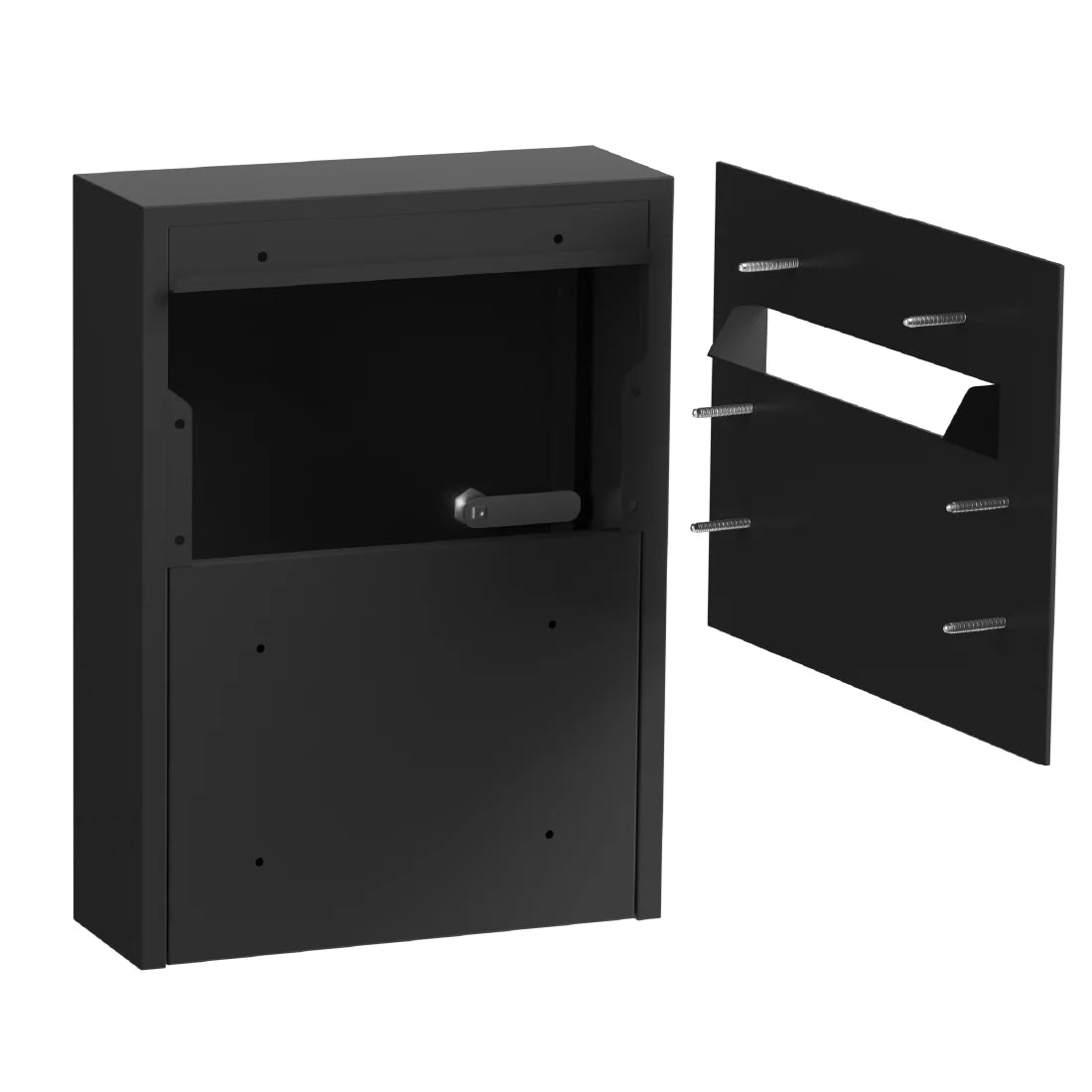 Charcoal Mima Slimline Modern Mailbox
