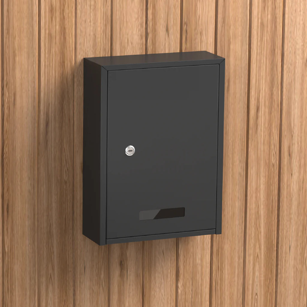 Charcoal Mima Slimline Modern Mailbox
