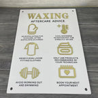 A3 Business Guidelines Sign - Aftercare, Rules and Information.