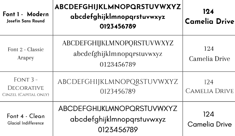 Gold Metal lettering custom house address sign