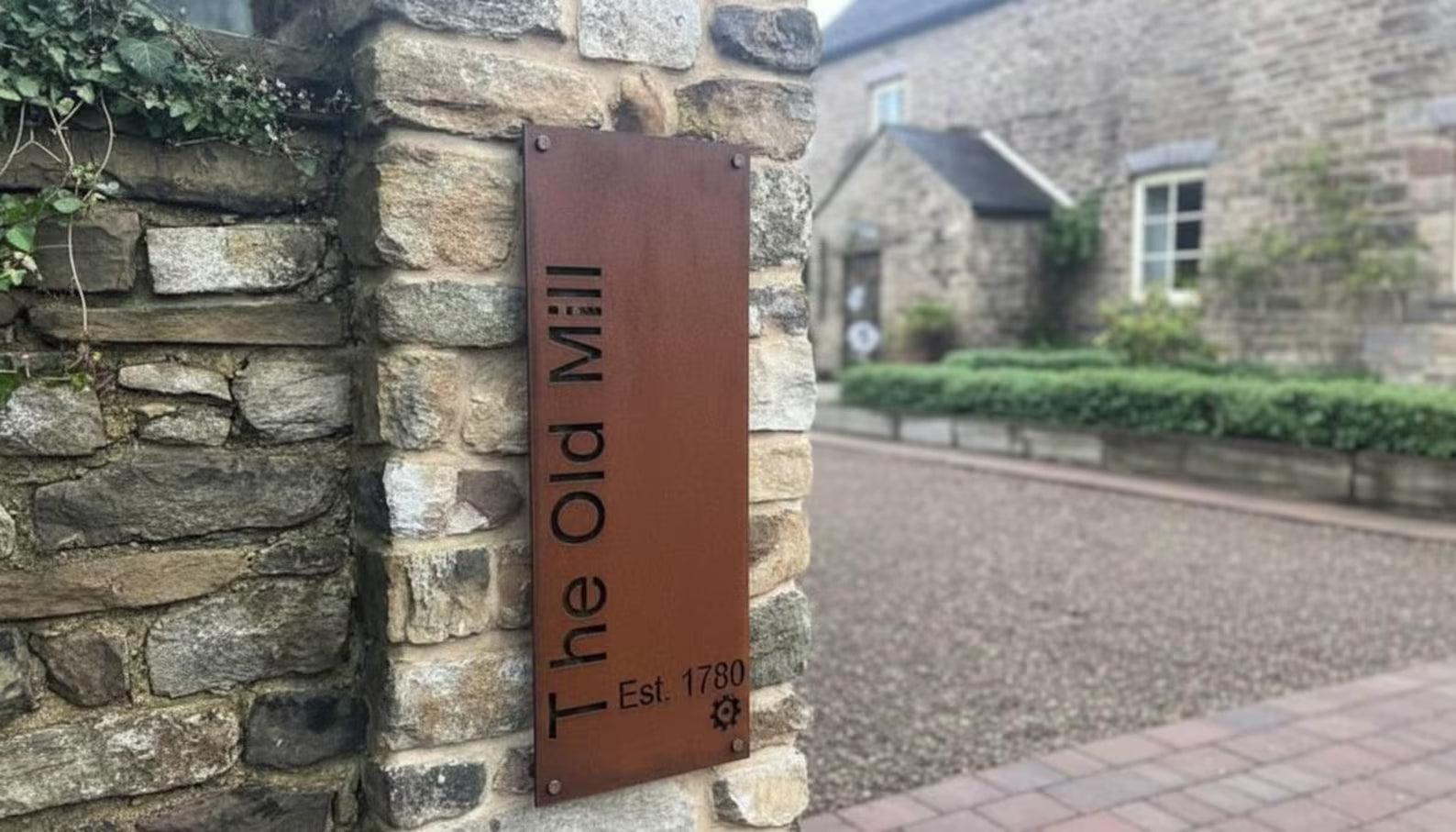 Cor-ten Steel Custom Address plate