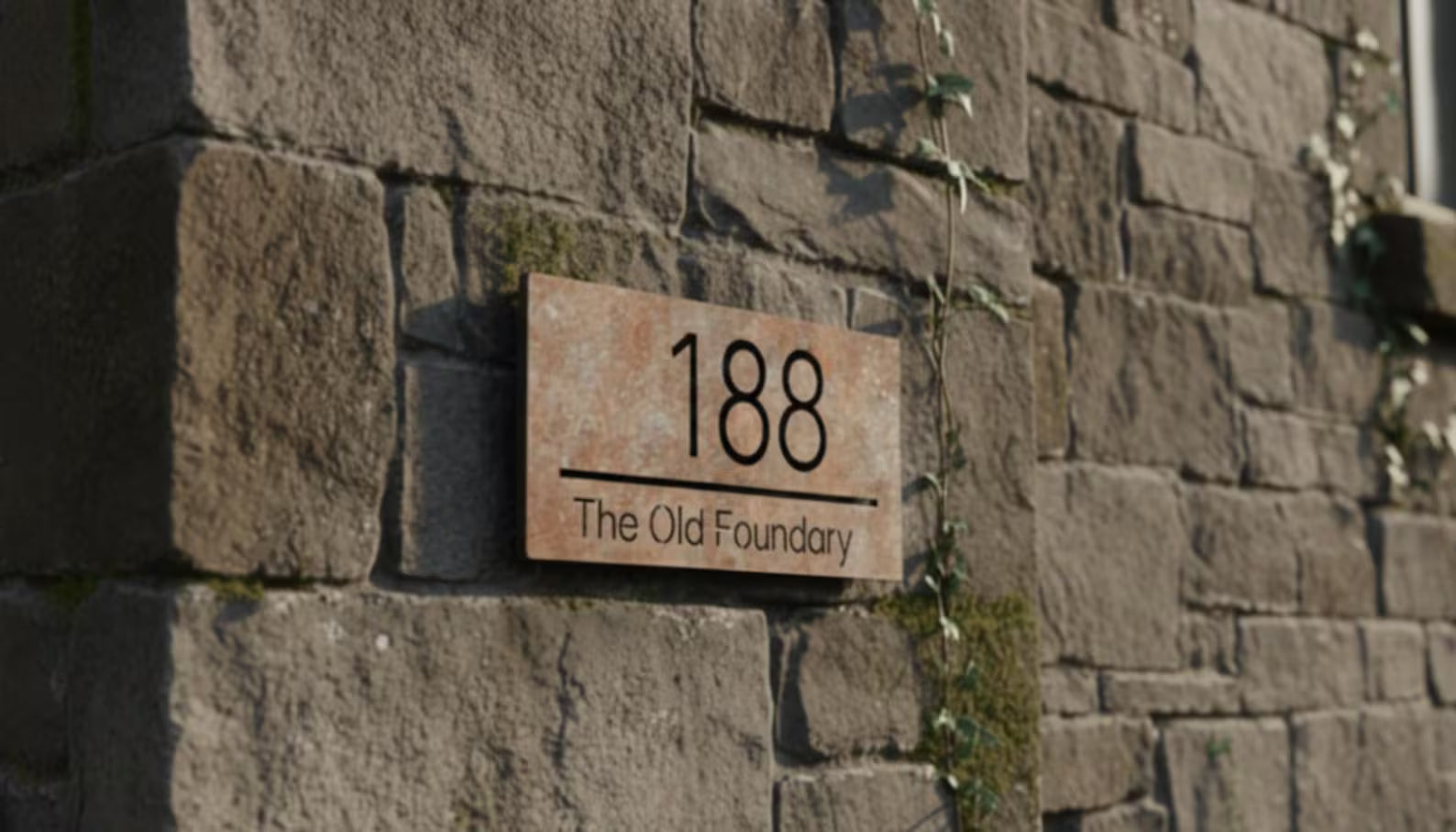 Cor-ten Steel Custom Address plate