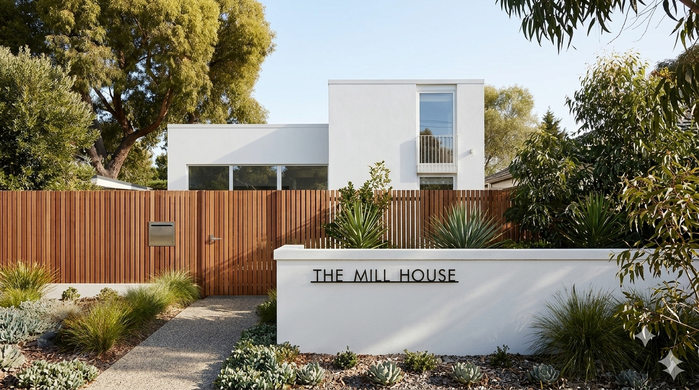 Custom handcrafted address signs and mailboxes for Australian homes - Bungalow Signs