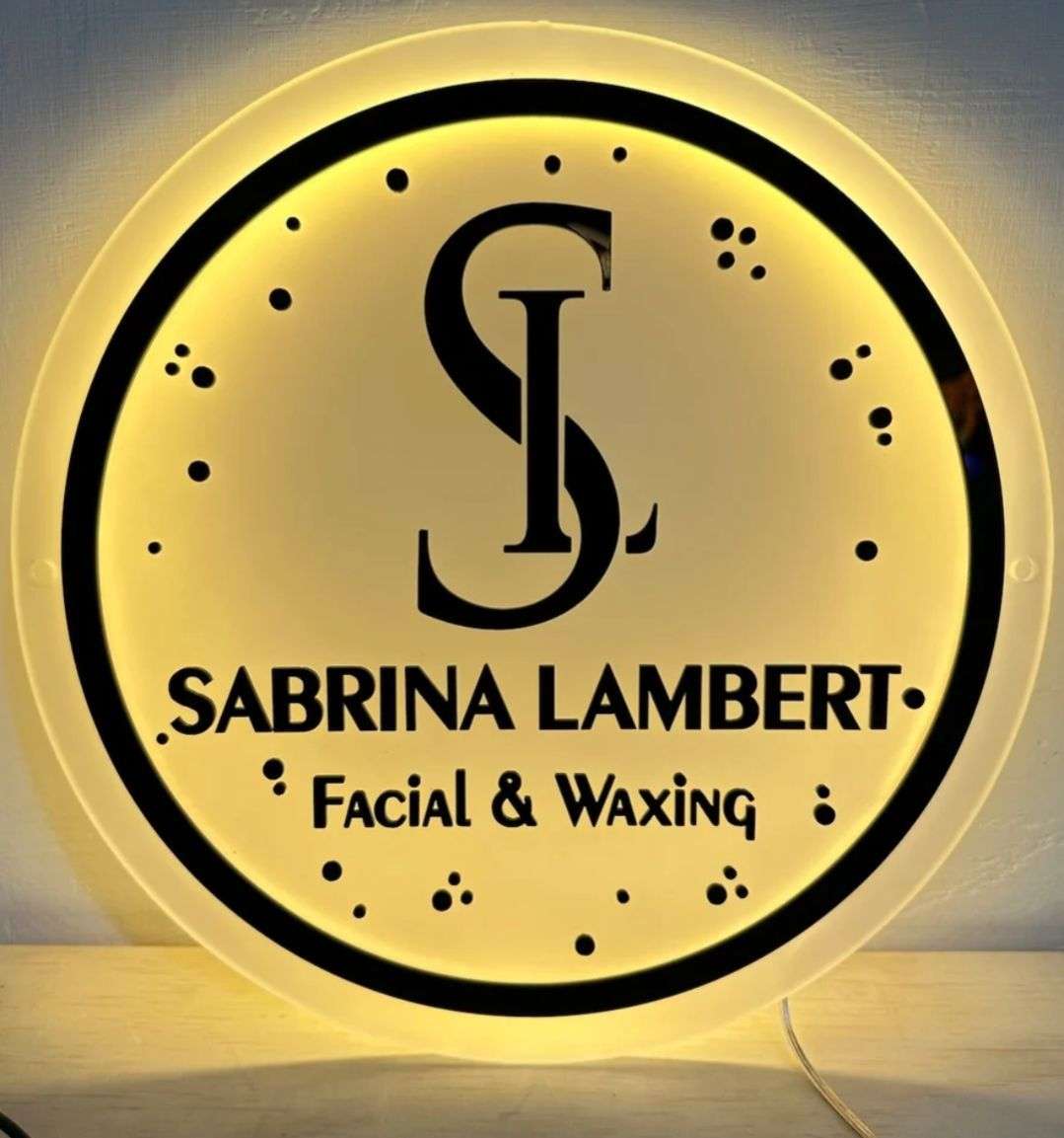 LED business UV Acrylic custom signs.